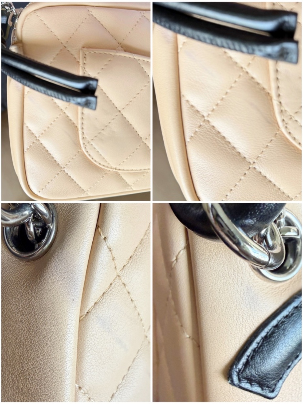Chanel Classic CC Logo Cambon Pochette Quilted Leather Small Shoulder Bag Black - Picture 13 of 15